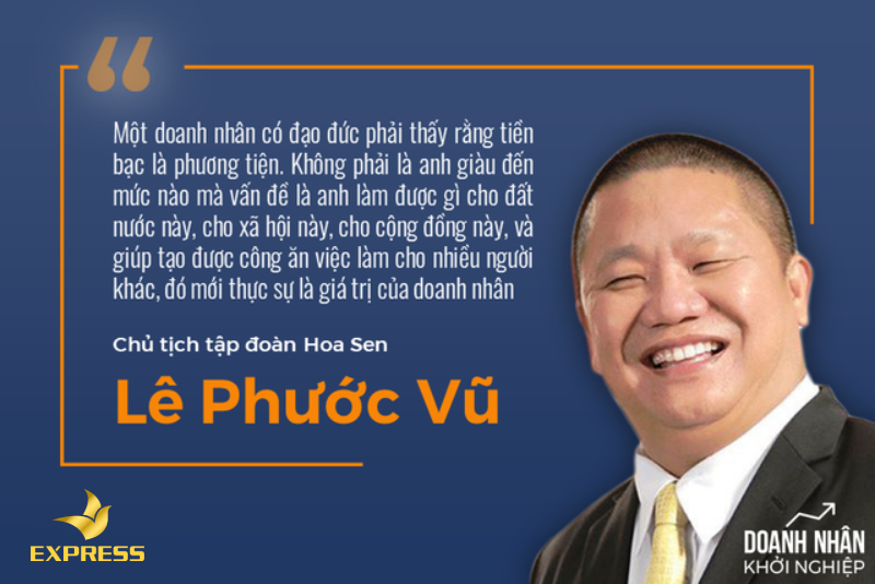 Chủ tịch TĐ Hoa Sen - Lê Phước Vũ và mong ước xuất gia